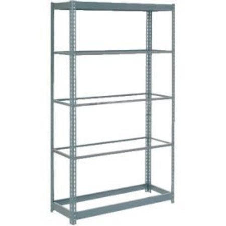 GLOBAL EQUIPMENT Heavy Duty Shelving 48"W x 12"D x 72"H With 5 Shelves - No Deck - Gray 255629